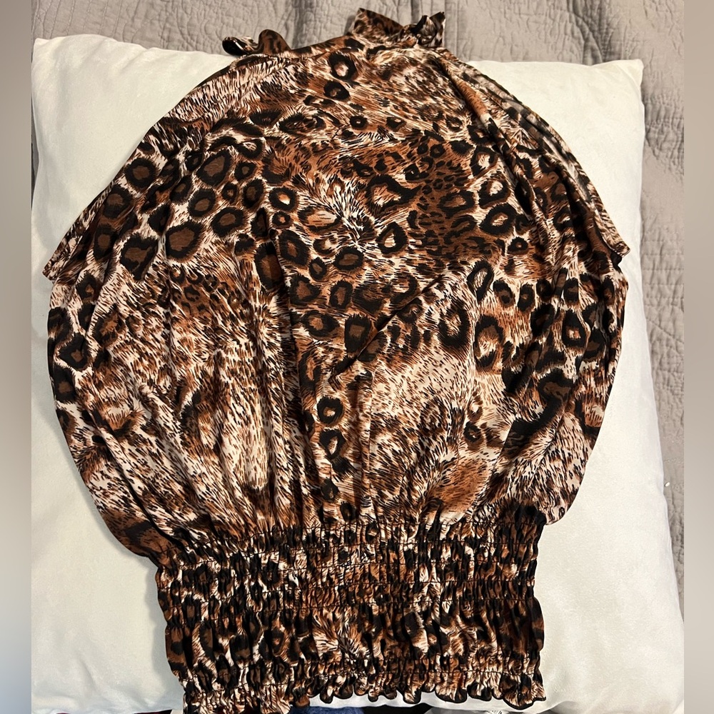 MINT Leopard Print Halter Top